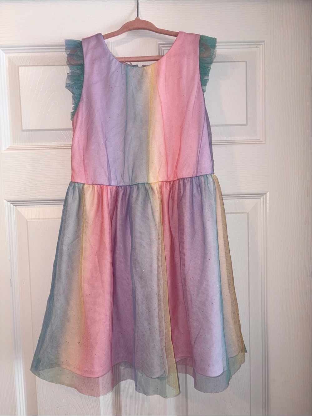 The Children's Place Pastel Rainbow Dress - Pink, Purple, Blue, Yellow